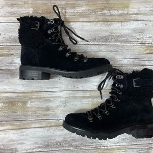 Sam Edelman Women’s Black Combat Boots Size 8.5